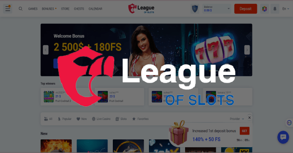 League OF Slots Casino Logo
